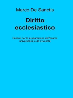 cover image of Diritto ecclesiastico